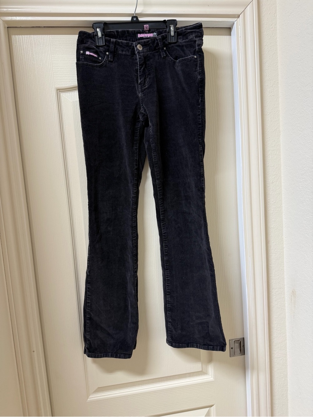 Soft black corduroy jeans